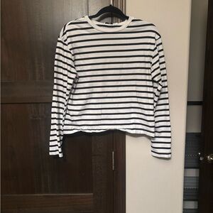 Striped Long Sleeve Women's Top